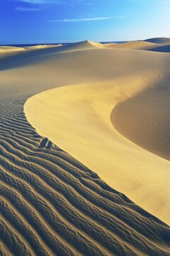 Wave pattern, Maspalomas sandy dunes, Gran Canaria, Canary Islands, Spain