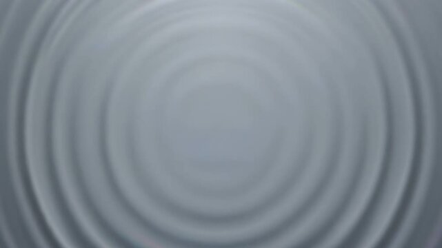 Abstract Liquid Ripples and Expanding Concentric Waves on Light Gray Background