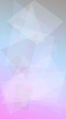 Obraz premium Light blue pastel polygon triangles create a soft geometric abstract background with gentle gradients and glow, suitable for clean brand layouts and headers.