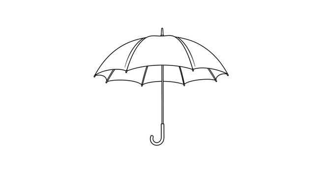 A clear plastic umbrella.