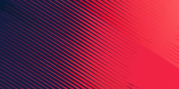 Diagonal striped pattern with gradient from navy blue to vibrant red