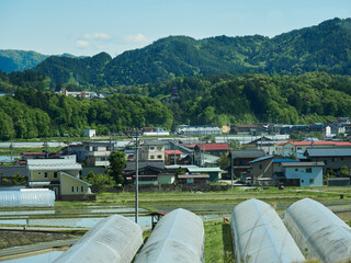春の飛騨高山の田舎の農家の風景 © zheng qiang