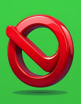 Red circle with diagonal line icon.