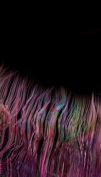 Abstract macro close-up of a colorful eye iris and black pupil