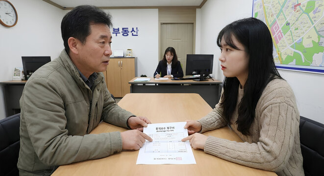 서로의 조건이 맞지 않아 협상하는 모습