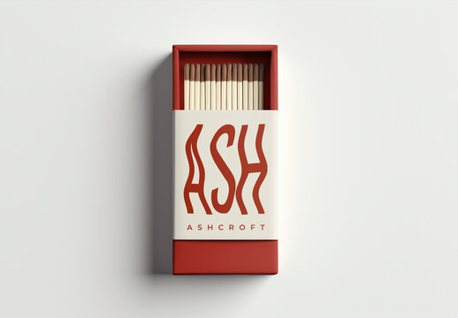 Elegant Matchbox Mockup With Minimalist Design PSD