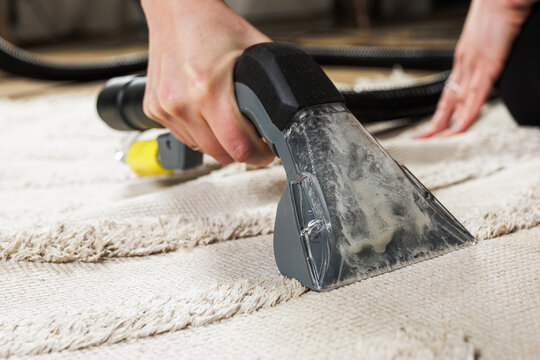 Professional Carpet Cleaning with Specialized Equipment in Action