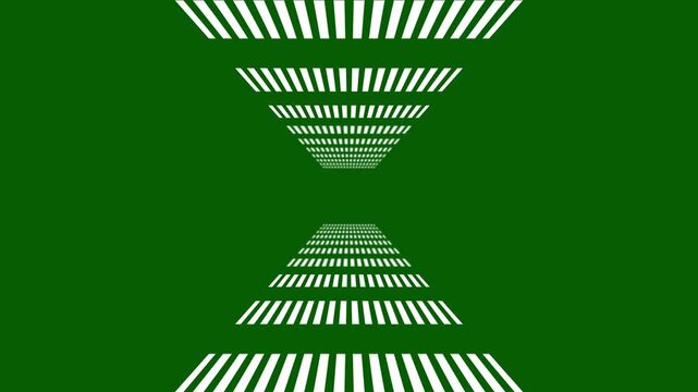 Retro geometric grid horizon line animation,high contrast black and white abstract digital grid tunnel VJ loop featuring vibrant, hypnotic black and white tall pattern grid background in Infinite Loop