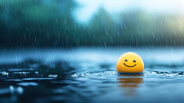 Emotion A heartfelt smile through tears, showing complex emotions.