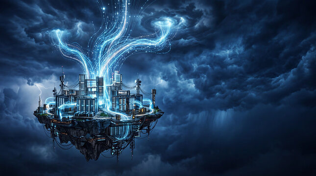 Floating Cloud Data Center with Global Network Streams and Storm Powered Computing