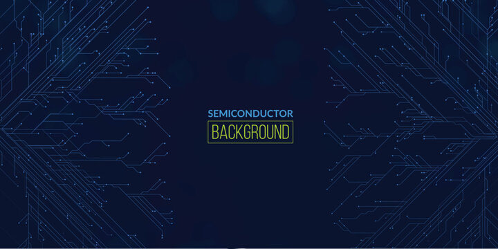 Abstract processor lines semiconductor background design