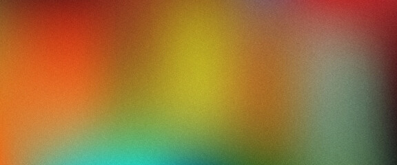 Abstract swirling gradient background with vibrant red, yellow, and green bokeh blur texture © Backgrounds