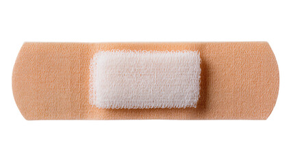 Obraz premium Adhesive bandage with white gauze pad for wound care