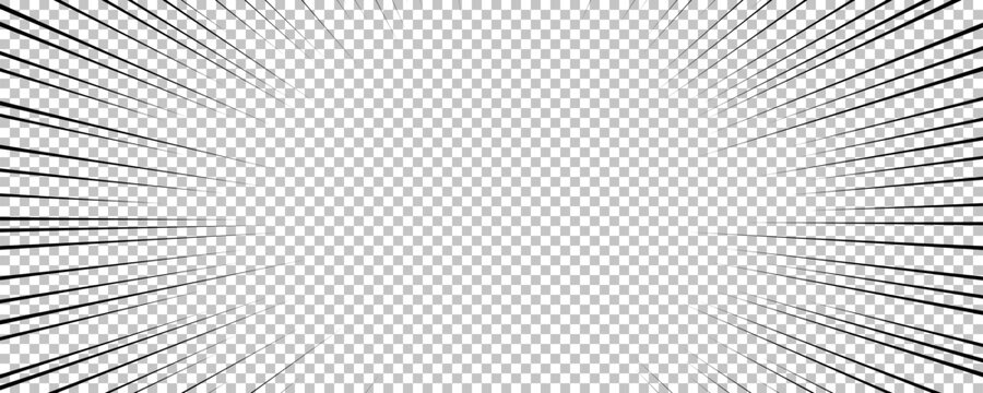 Black comic book transparent background