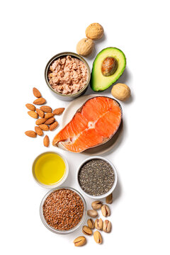 Selection food sources of omega 3 and healthy fats