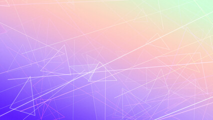 Obraz premium Expansive bright blue abstract network web made of fine lines and triangle shapes suggests cloud connectivity and digital progress, ideal for clean layouts.