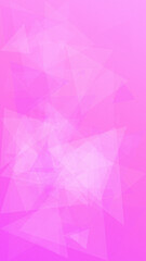 Fototapeta premium A faceted triangle abstract pattern fills the frame with vibrant pink and gentle gradients, producing an energetic, modern background for ads and cards.
