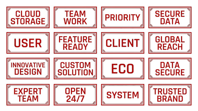 Strategic business concepts and technological solutions outlined with key values like security, teamwork, and global accessibility for modern enterprise needs