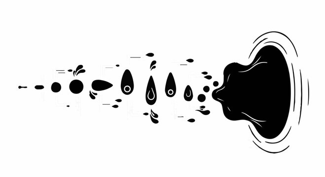 Abstract representation of a black hole absorbing particles and energy in a cosmic explosion