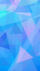 Obraz premium Abstract geometric shapes in soft blue and purple create a calm modern look, ideal as a versatile backdrop for presentations, banners, or flyers with copy space.