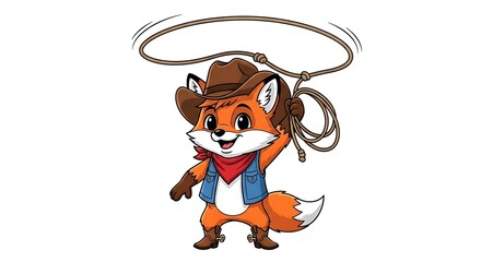 Fototapeta premium Cartoon boy with magnifying glass and magnifying glass.