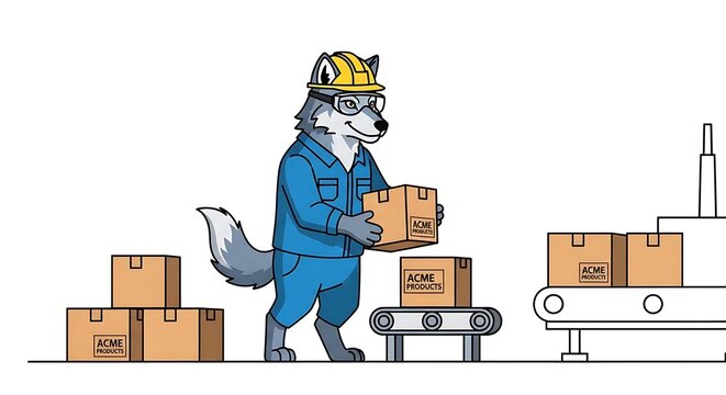 Warehouse worker checking inventory on clipboard.