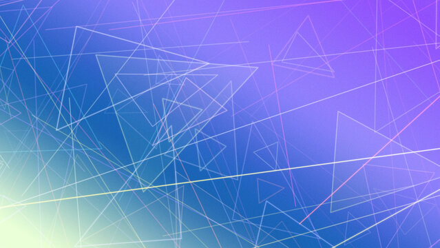 Abstract network web of intersecting lines and geometric nodes spans a blue to lime green gradient, creating an energetic tech mood for marketing and tech sites.