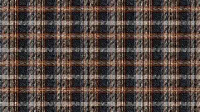 Vintage Checkered Textile Pattern Horizontal Motion Loop