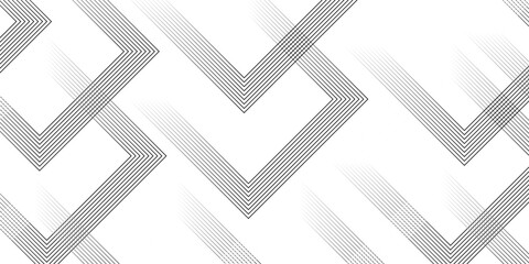 Fototapeta premium Abstract grey lines on white background with luxury shapes square background. Modern pattern elegant gray line template background. Vector black abstract background lines striped metallic concept.