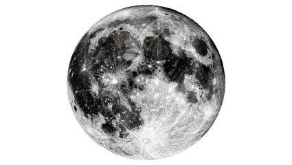 Full moon with visible craters and maria © Antonio