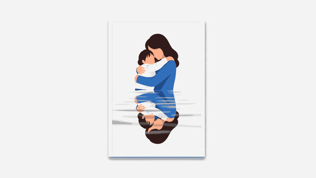 Mother and child embracing, love and care concept