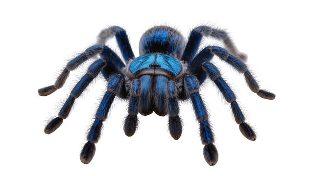 Blue Tarantula Spider Close-up Macro