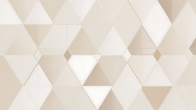 Abstract geometric triangle pattern background with modern beige polygon design