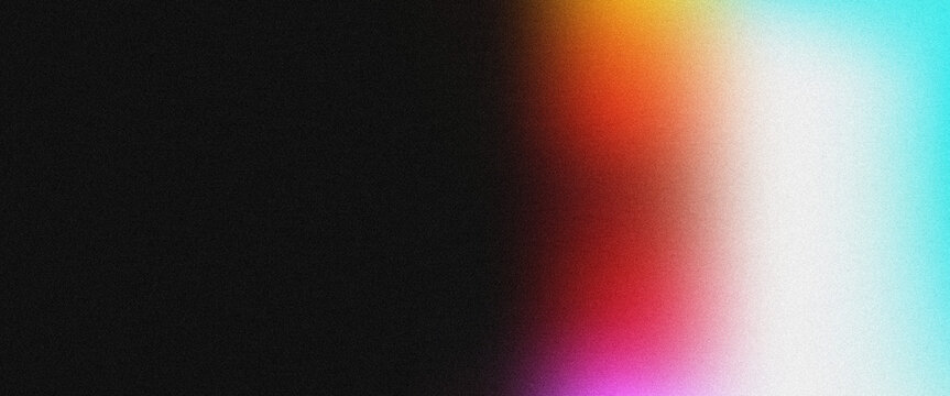 Abstract Gradient Light Blur with Dark Grainy Texture Background
