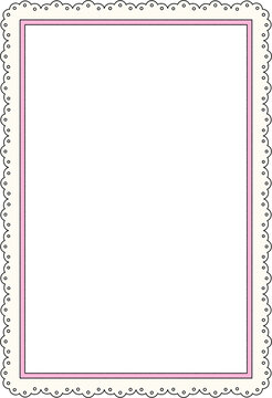 Coquette Lace Frame Illustration