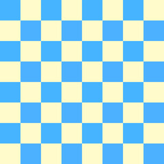 Fototapeta premium Blue Yellow Gingham Plaid Seamless Pattern Background