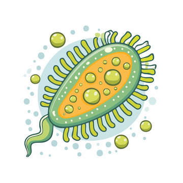 Cartoon Bacterium Illustration