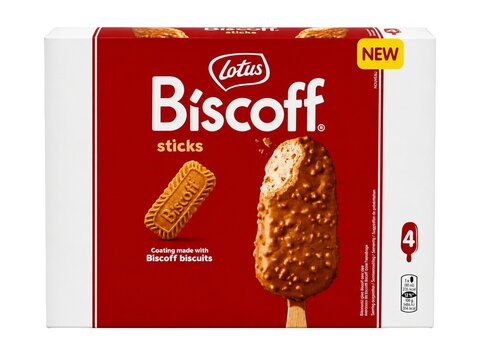 Bo&icirc;te glaces Lotus Biscoff Sticks