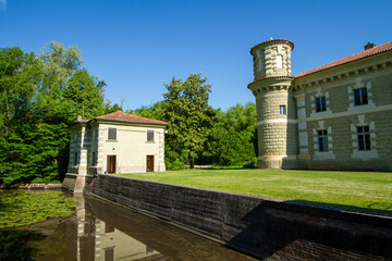 Obraz premium Bosco Fontana nature reserve is a natural area in Marmirolo, Mantua