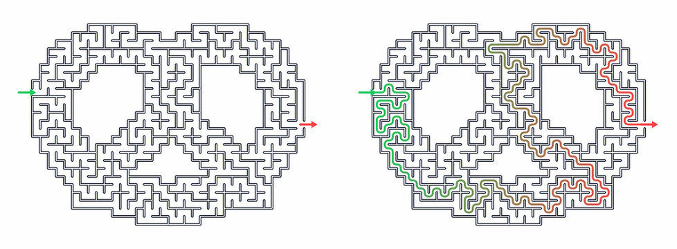 Maze for kids activity
