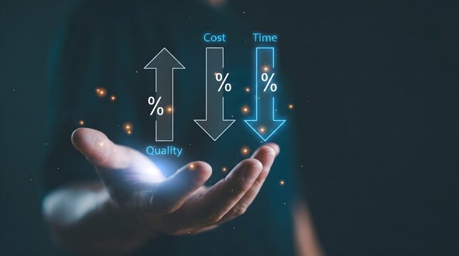 Business growth, financial increase, profit optimization, cost reduction