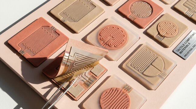 Silicone Sensor Tile Array For Tactile Computing Materials Research