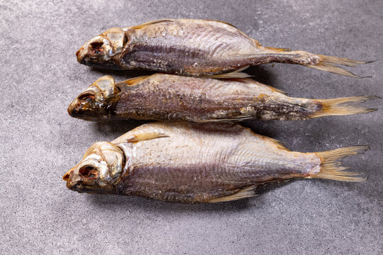 Dried salted fish a traditional seafood snack