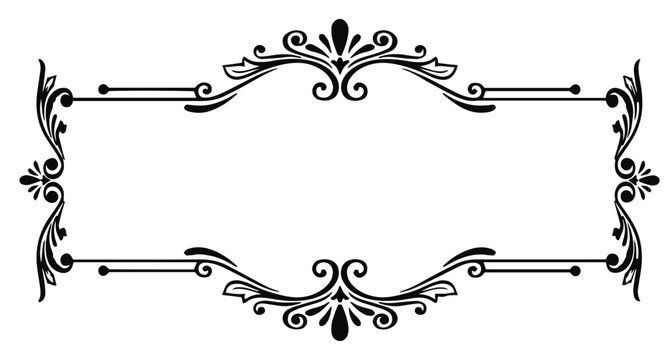 elegant corner border frame