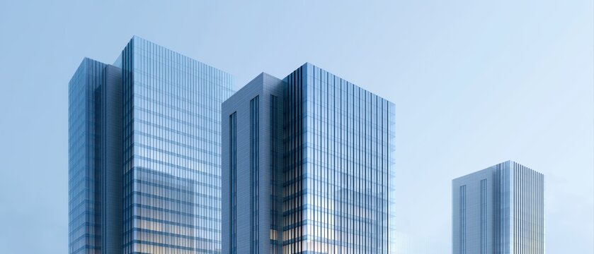commercial building backdrop, glass facade architecture, corporate city atmosphere