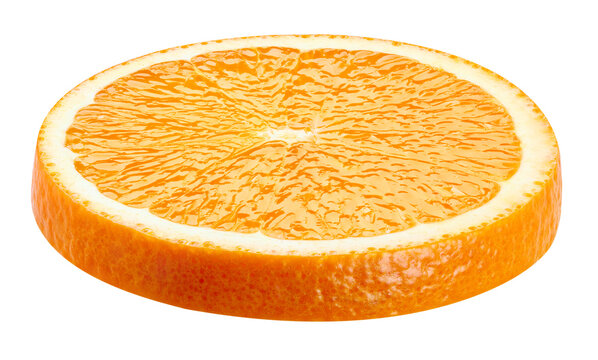 Orange isolated white background