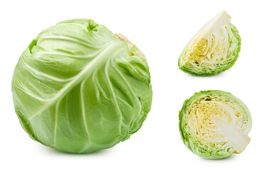 Fototapeta premium Cabbage isolated on white background