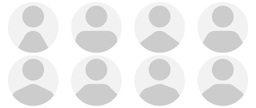 Flat illustration. Avatar, user profile, face icon, gender neutral silhouette, profile picture. Suitable for social media profiles, icons, splash screens and as a template.