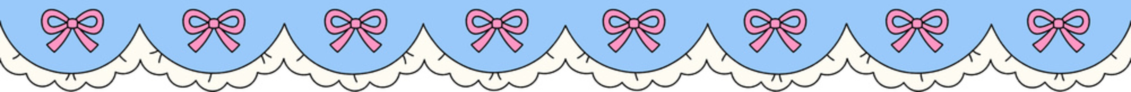 Scalloped Ribbon Border