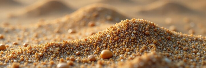 Fototapeta premium Close-up of damp sand and tiny gravel, seamless , minimal, pattern, smooth stones